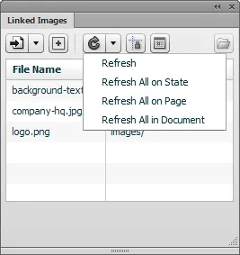 Refresh menu