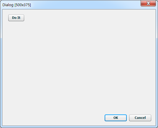 Do It button in a dialog