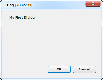My First Dialog